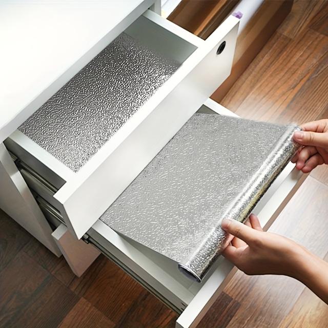 TEMU Waterproof Stickers For Kitchen Sink Under Cabinet Aluminum Foil Paper Pad Paper Special For Kitchen Cabinets Cabinet Film