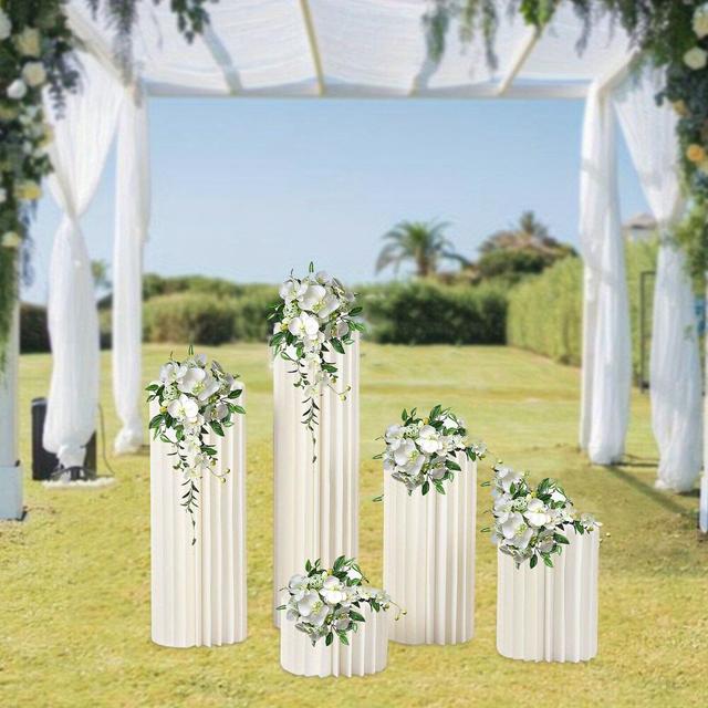TEMU 20-100cm Flower Stand Floral Display Wedding Centerpieces Stand Decor 5pcs
