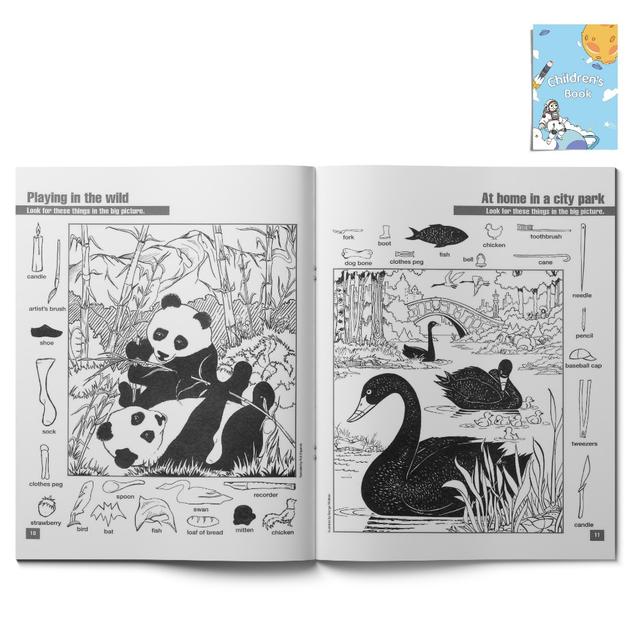 TEMU Search And Discover: Hidden Object Book To Sharpen Children's Attention, Focus, And Problem-solving Through Engaging Puzzles