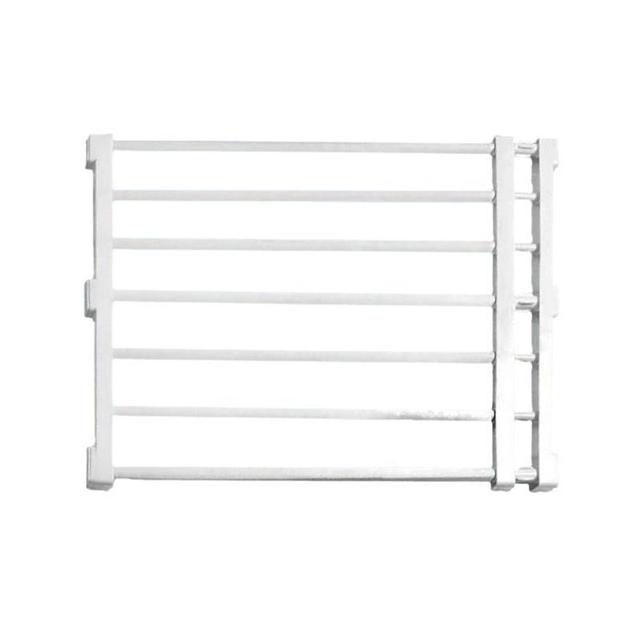 TEMU Expandable Gate Protector Barrier Retractable Dog Gate For Indoor Hall House 56to100cm X 42cm White