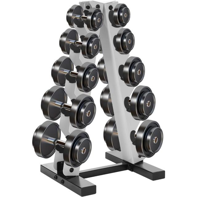 TEMU 5-layer Dumbbell , Weight Frame 100kg Load Capacity, Dumbbell Stand Steel Dumbbell Rack Dumbbell To 100kg Ideal For Home Gym