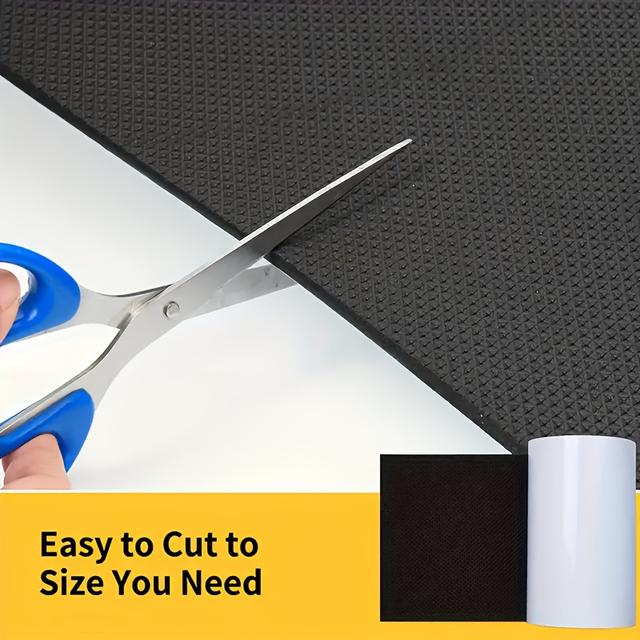 TEMU 1 Roll Self-adhesive Eva Garage Door Protector - 7.87x78.74 Inch Waterproof Foam Padding, Scratch-resistant For Car Doors, Walls, Columns