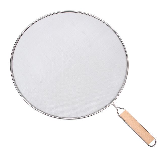 TEMU Pantalla antisalpicaduras de acero inoxidable para cocinar y freír, malla para aceite, protector de malla para sartén, cubierta antisalpicaduras