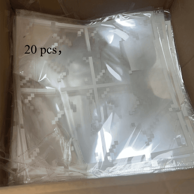 TEMU 20pcs Window Stickers - Pixel Art Dorm, Game Room, Room Decor, Holiday Decoration, S' Room Decor, Pixel Style Home Decor, Windshield Decals, Static Glass Film