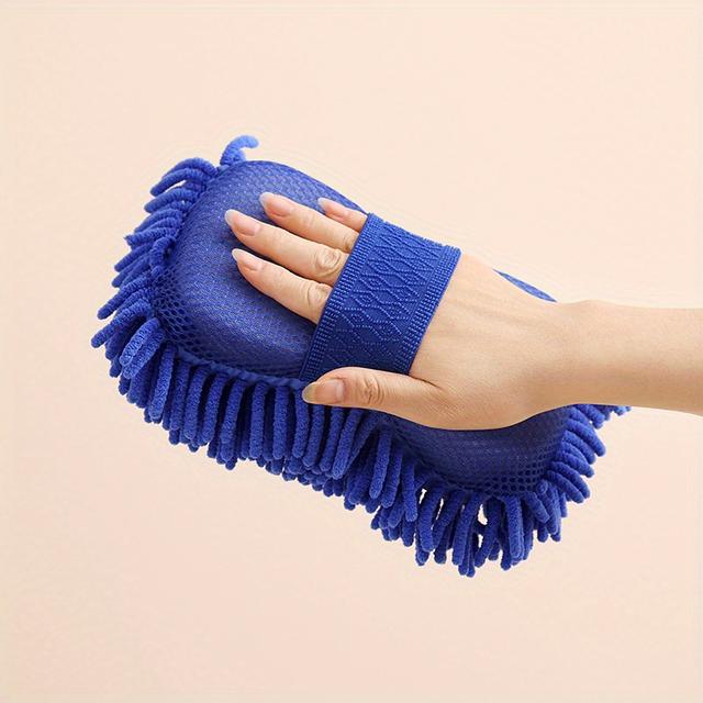 TEMU 1/2pcs Wash Drying Towel Set - Chenille Microfiber, Scratch-free, Ultra Absorbent