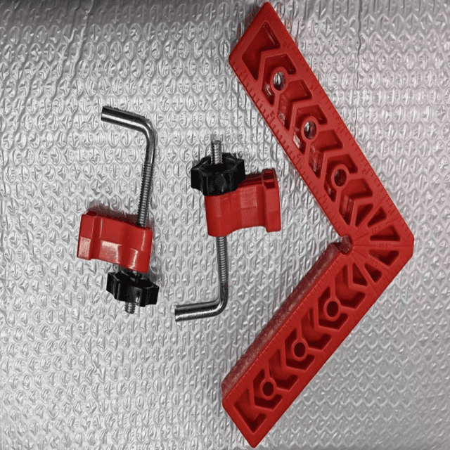 TEMU 7pcs 90 Degree Precision Right Angle Jig For Woodworking, Picture Frames, Boxes And Drawers- Durable Abs Construction( Of 7 Components)