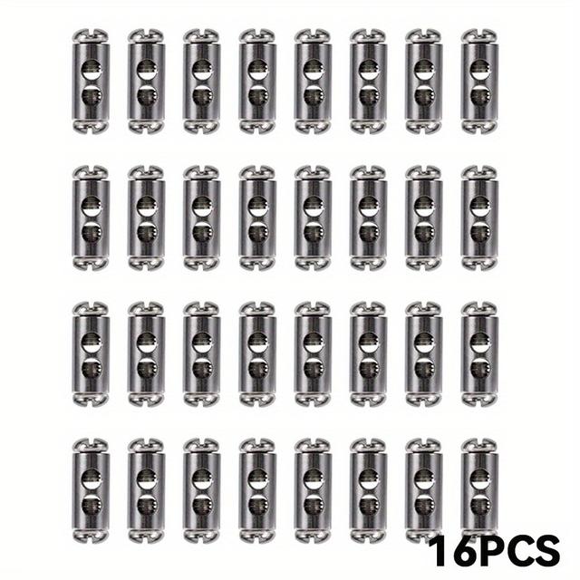 TEMU 16/32 ks Železné ocelové kabelové svorky, uzamykací klipy s koncovými šroubovacími zarážkami, odolné kovové závěsné nástroje pro zahradničení a kempování