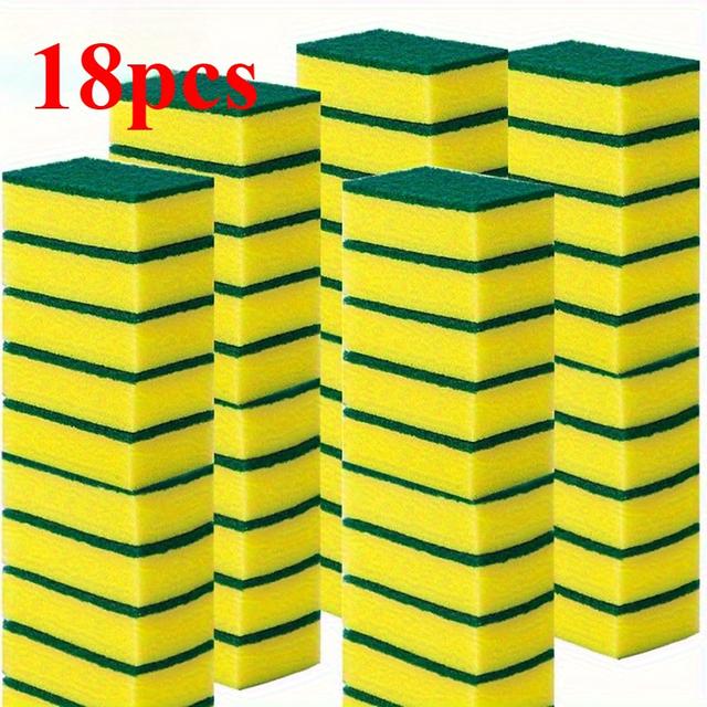 TEMU 18/36 st. multifunktionella kökstvättssvampar – hög absorberbarhet, borttagning av rost och olja, dubbelskiktad design, lämplig för redskap, köksredskap och möbler