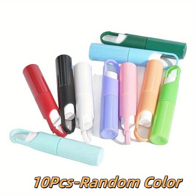 TEMU 5/10pcs Portable Refillable Perfume And Hand Sanitizer Spray Bottle With Hook - Outdoor Travel Separate Bottle Key Chain Clasp Design Around (mixed Colors)