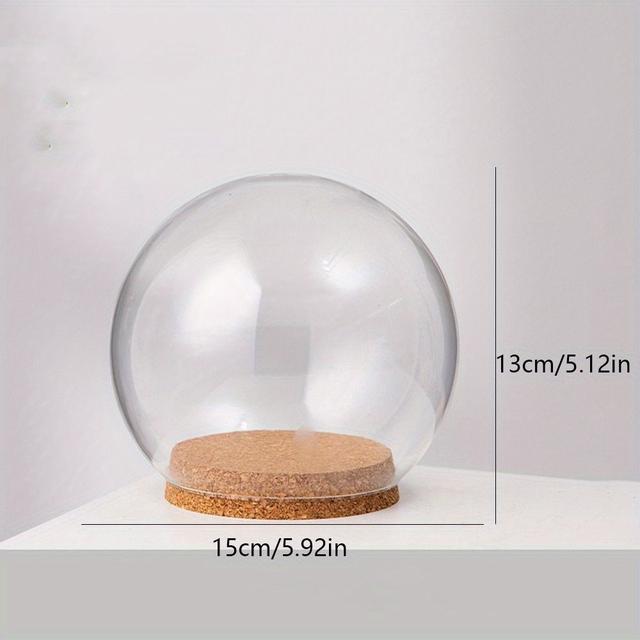 TEMU Single Glass Gift For Home Decoration, Clear Cake Jar For Flower Display