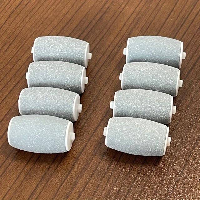 TEMU 8pcs Foot File Replacement Roller Set, Spare Grinding Heads For Electric , Electric Callus Remover Accessories To Remove Hard Skin ，for Toenail& Foot Clean