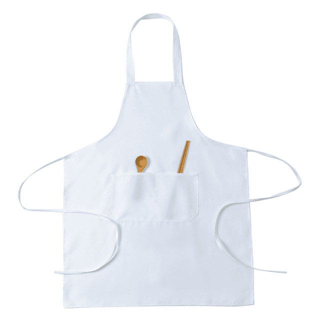 TEMU Solid Color Polyester Apron, 1pc - Ideal For Hotels, Florists, Restaurants, Nail Salons, Bakeries, And Home Use - , Unlined, Smooth Texture, Gift