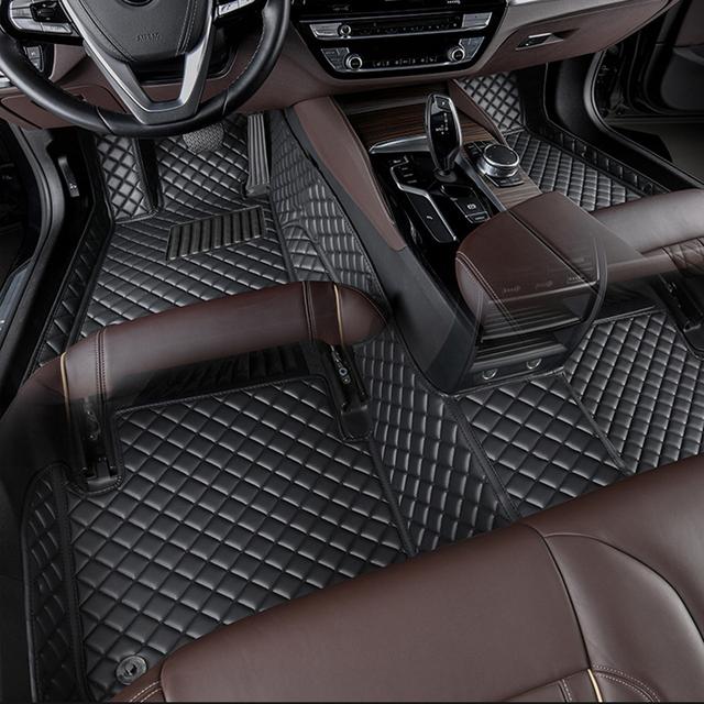 TEMU For Gt 2023 2024 2025 Car Floor Mats Trunk Pad Pu Leather Auto Carpet Protect Waterproof Interior Accessories Trunk Mat Double Layer Car Floor Mats