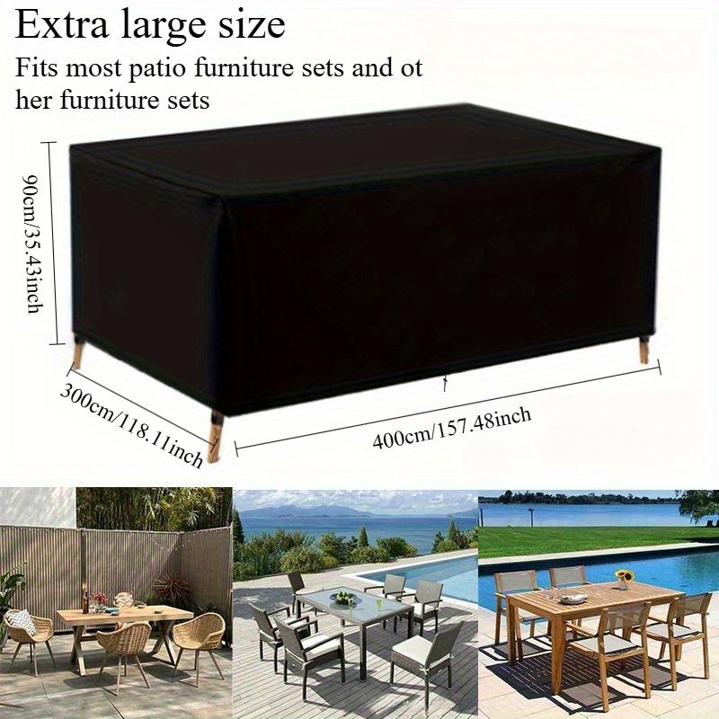 TEMU Heavy-duty Outdoor Cover For Rectangular Tables And Chairs, Designed To Your Patio Furniture
