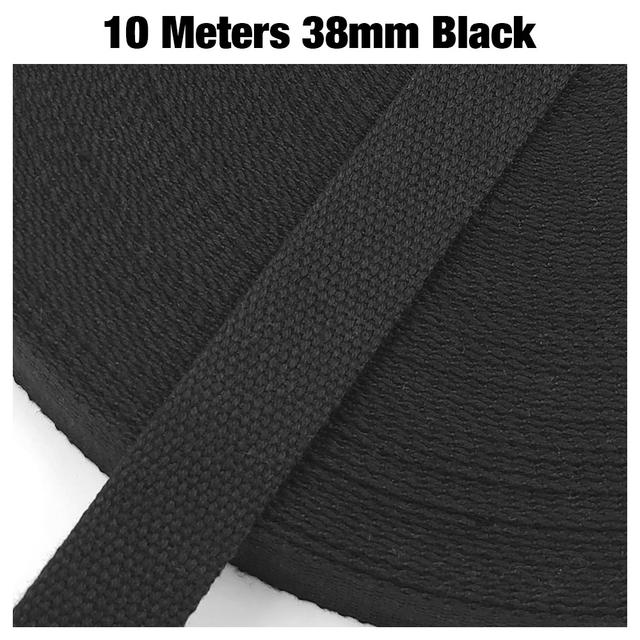 TEMU 10 Meters 20/25/32/38/50mm Canvas Webbing Canvas Bag Tape Yoga Belt Backpack Tote Bag Polyester Webbing, Wallet Making, Diy Wallet Making