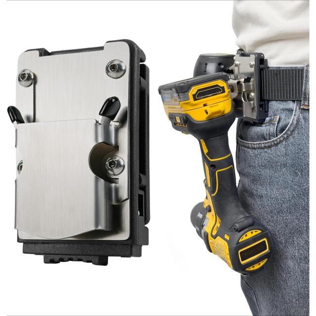 TEMU Drill Holder Belt Clip, Hook Holster For Cordless Drill Driver, Tape Measure, Eletric Drill Clip On Belt, To 2.1''