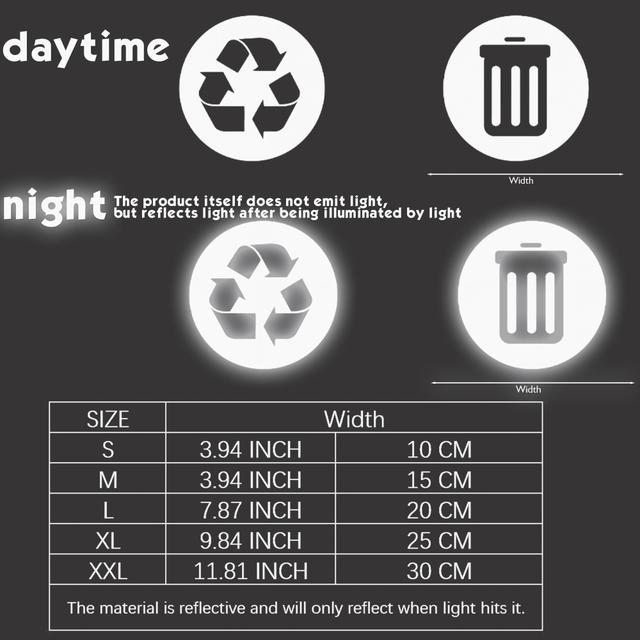 TEMU 2pcs Labels, Removable Garbage Bin Label Stickers, Vinyl Decals