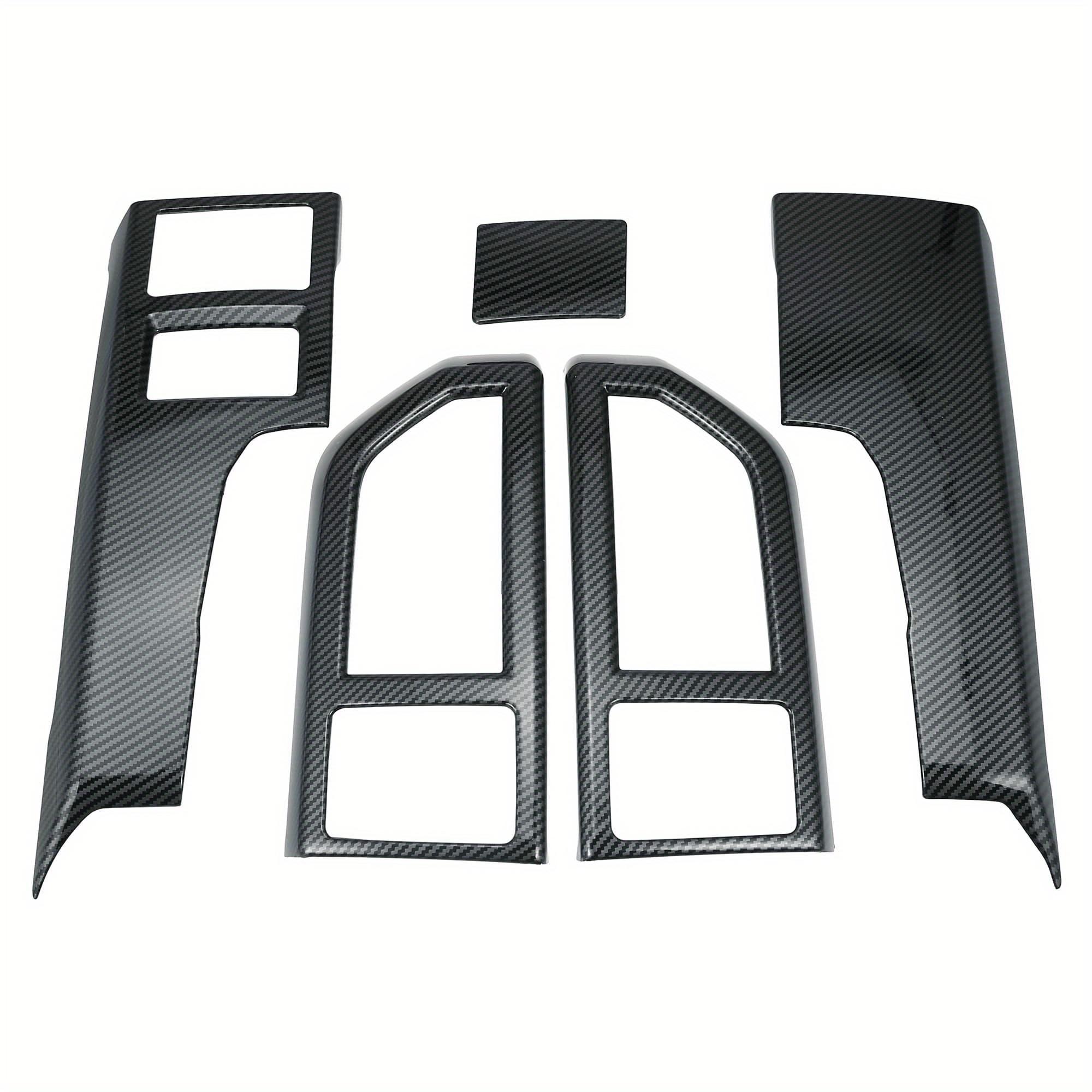TEMU 5pcs Carbon Fiber Appearance Abs Air Vent Cover Set For Ford (2015-2019) - Durable And Dashboard And Instrument Panel Decoration