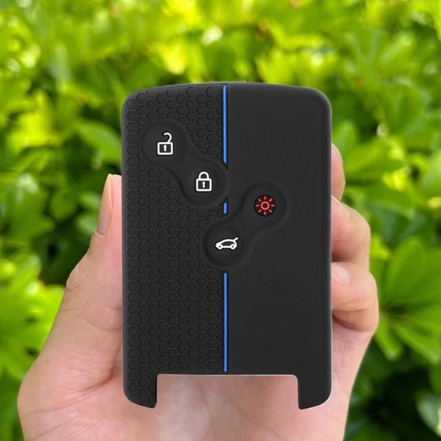 TEMU Silicone Car Key Case Cover For Renault 4 3 Zoe Shell Fob Holder Accessories