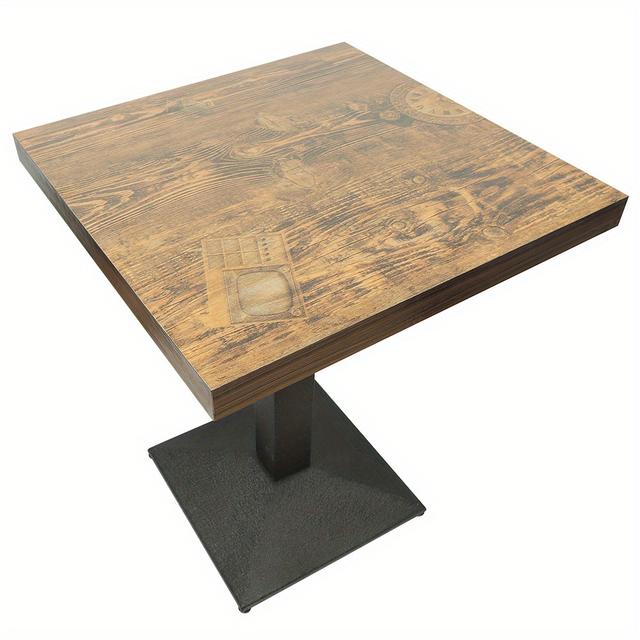 TEMU Table, Square Retro European Dining Table, Coffee Table, Side Table, Kitchen Table, Fashionable Vintage Square Dining Table Suitable For People, 60 X 60 X 75cm, For Home Pub Bistro
