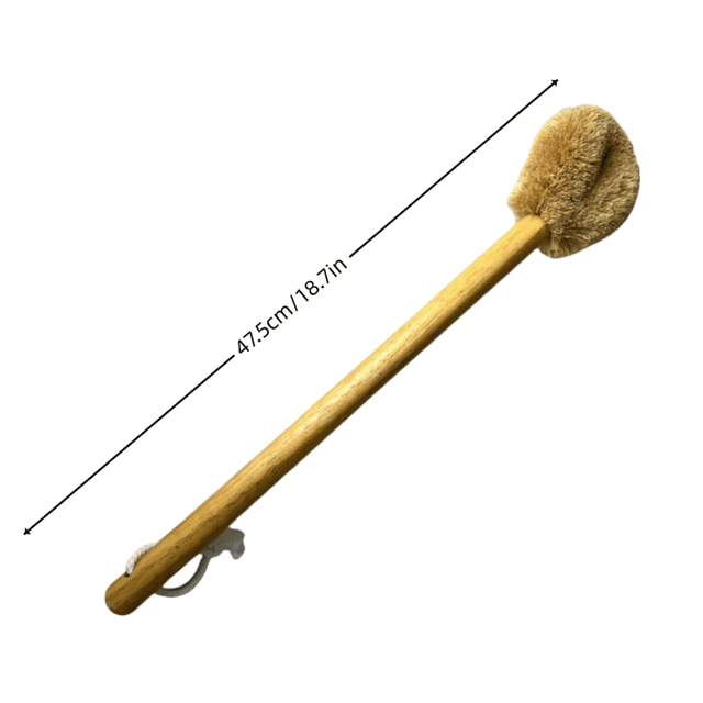 TEMU Long Wooden Handle Toilet Brush Toilet Brush Coconut Brown Toilet Brush Toilet Toilet Cleaning Brush