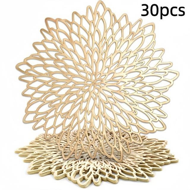 TEMU 30pcs Coasters - , Durable And Easy To Clean Insulation Mat, Anti-scald Coaster, Desktop Decorative Coaster, Home Decor, Suitable For Festivals, Weddings, Parties, Afternoon Tea, And