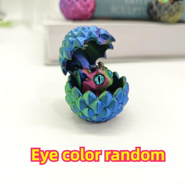 TEMU 3d Printed Easter Dragon And Egg, Cute Dragon In 3d Print, Mini Dragon Egg Set, Essential For A Perfect Basket, Stress Relief Toy For Adults And Teens, In 98 Countries With 5 Size Options