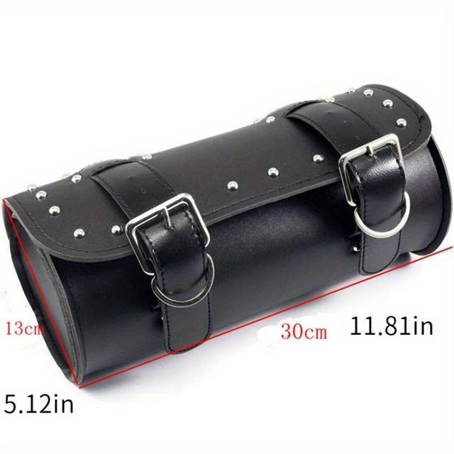 TEMU 1pc Universal Modified Motorcycle Bag Tool Bag Prince Cruiser Rider Bag Hanging Bag Front Bag Rear Bag Side Bag