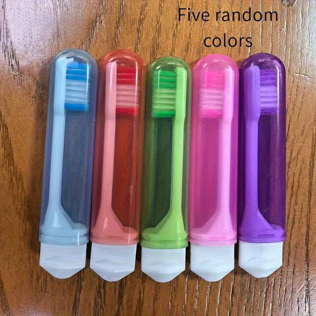 TEMU Set mit 5 faltbaren Zahnbürsten mit weichen Borsten, ideal für Reisen; kompakt, kreativ und süß für die Familienanwendung