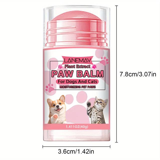 TEMU 40g Natural Soothing Balm, &nose Protector, For Dry,cracked Paws, Suitable For &small Animals In All