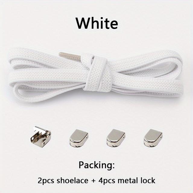TEMU No Tie Elastic Shoe Laces For Adult Sneakers Shoelace Flat Expand
