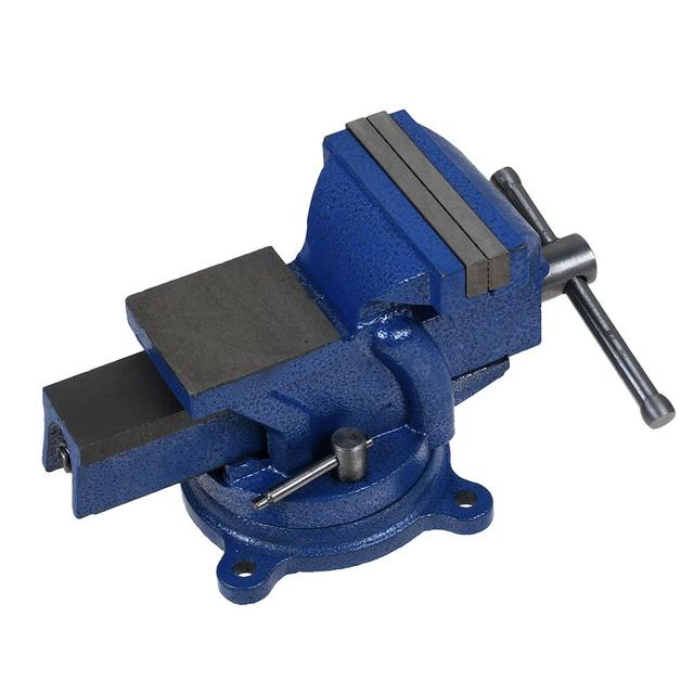 TEMU 4 Inch Bench Vice Workbench Vice Tool Material Clamping Fixing Base Rotatable Table Bench Vice Clamp