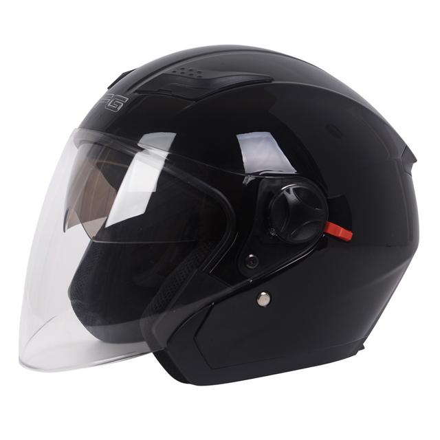 TEMU Casque de moto élégant, casque 3/4 unisexe tendance, fabriqué en matériau ABS adapté à toutes les