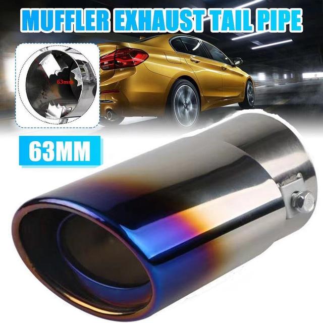 TEMU ปลายท่อไอเสียรถยนต์ ไทเทเนียมและสแตนเลส | ทรง Universal สำหรับรถยนต์ซีรีส์ MT37