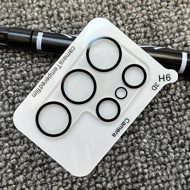TEMU 2pcs New Luxury Original Camera Lens Protector Tempererd Glass Suitable For Galaxy S26 S25 S24 S23 Ultra 3d Curved Back Camera Protective Film 9h Hardness Lens Protector Phone Accessories