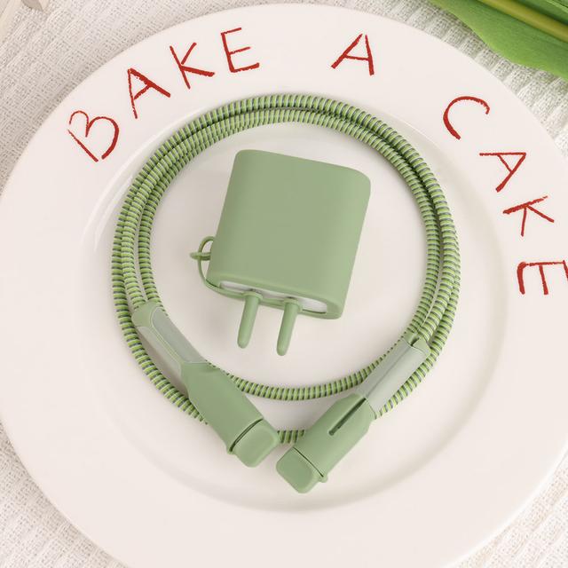 TEMU กล่องป้องกันสายชาร์จโทรศัพท์ 3-in-1 พร้อมฝาป้องกันฝุ่น - ขนาดเล็ก พกพาสะดวก เหมาะเป็นของขวัญวันหยุด