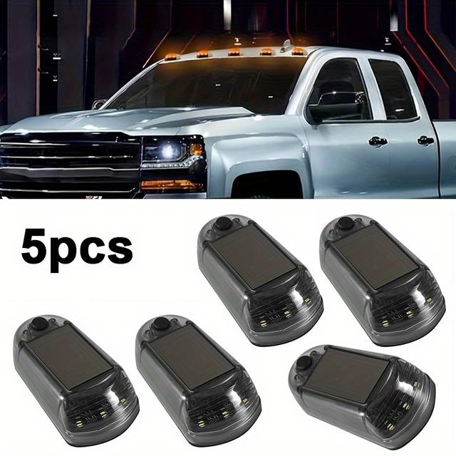 TEMU Set Of 5 Led Solar-powered Mouse Lights For Roofs, Dashboard , Decorative Lights For Pickup Trucks, Ambient Lighting Suitable For Cars, Parties, Gatherings.