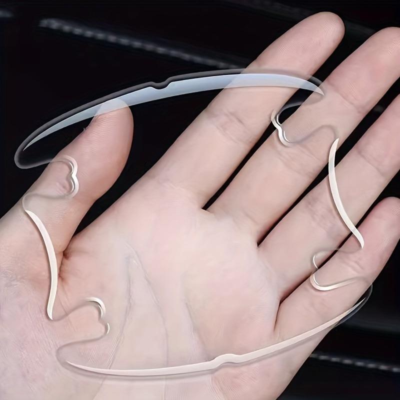 TEMU Transparent Car Door Handle Protector Covers, Anti-collision & Anti-scratch Stickers, Universal Fit Vehicle Accessories
