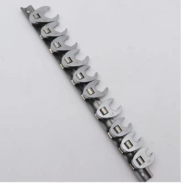 TEMU 10-in-1 Ratchet Wrench Set With A 3/8-inch Drive, Featuring A Movable Open-end Wrench And An L-shaped Horn Wrench, Designed For Professional Automotive, Mechanical, And Home Appliance Repairs