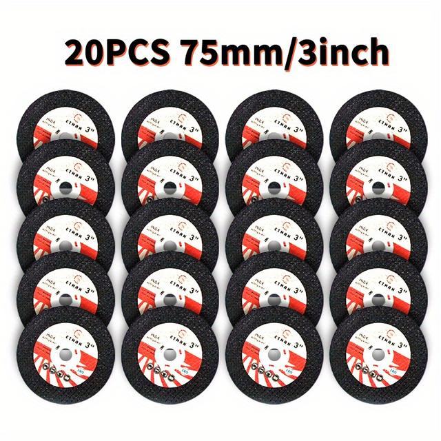 TEMU 75mm Ultra Thin Disc 10mm Blade Mini Metal Stainless Polishing Disc Circular Saw Blade For Wood, Metal, Stone Factory Tools