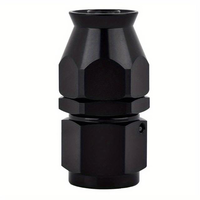TEMU Ptfe Hose End Fittings 45/90 Degree Black, Only Suitable For Ptfe Hose 1pc Water-cooled Oil Joint, Aluminum Alloy Oil Pipe Joint, 45 ° Elbow, 90 ° Elbow, Direct Joint, Detachable An4-an12