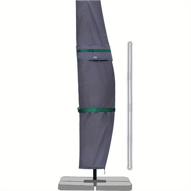 TEMU Sekey Cantilever Parasol/ Parasol Protective Cover With Pole, Cover For Garden Parasol With Ventilation , Cover For Cranked Parasol/ Balcony Parasol, 100% Polyester