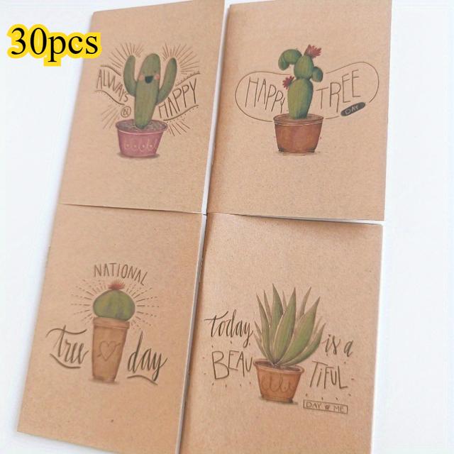 TEMU Paquete de 30 Mini Cuadernos de Bolsillo con Patrones de Animales , Blocs de Notas de Papel en , Adecuados para Diarios, y Suministros de Viaje