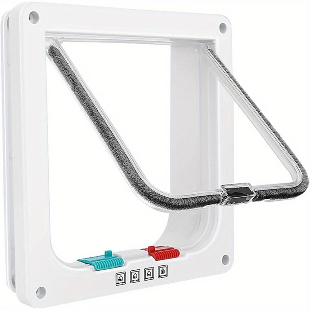 TEMU Slim Cat For Windows, Pet Entrances And Sliding Doors, Secure Pet With Lock, Weather-resistant Cat Flap For Slim Doors And Walls