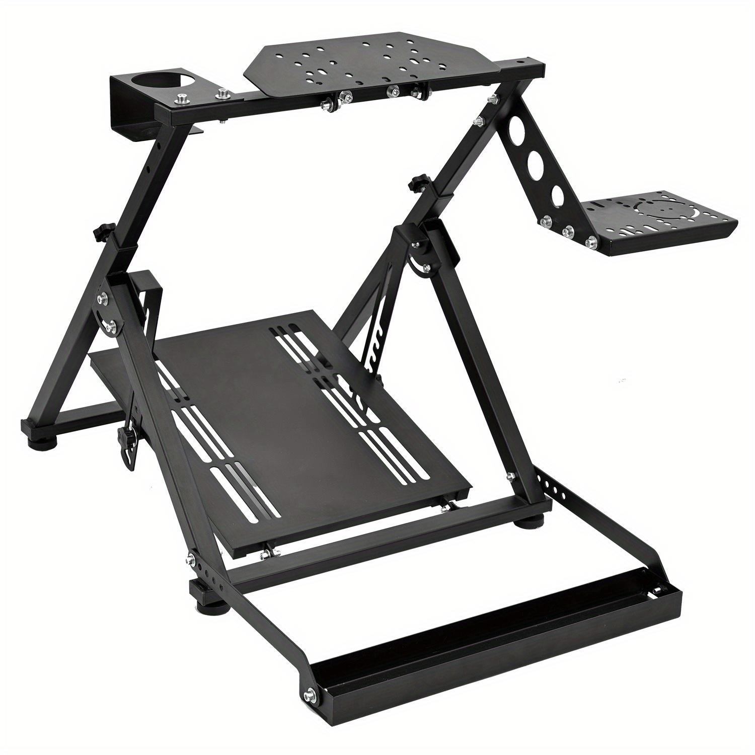 TEMU Racing Wheel Stand Foldable Fit For Logitech G25, G27, G29, Adjustable Racing Simulator Steering, Not Included Wheel Pedal And Shifter