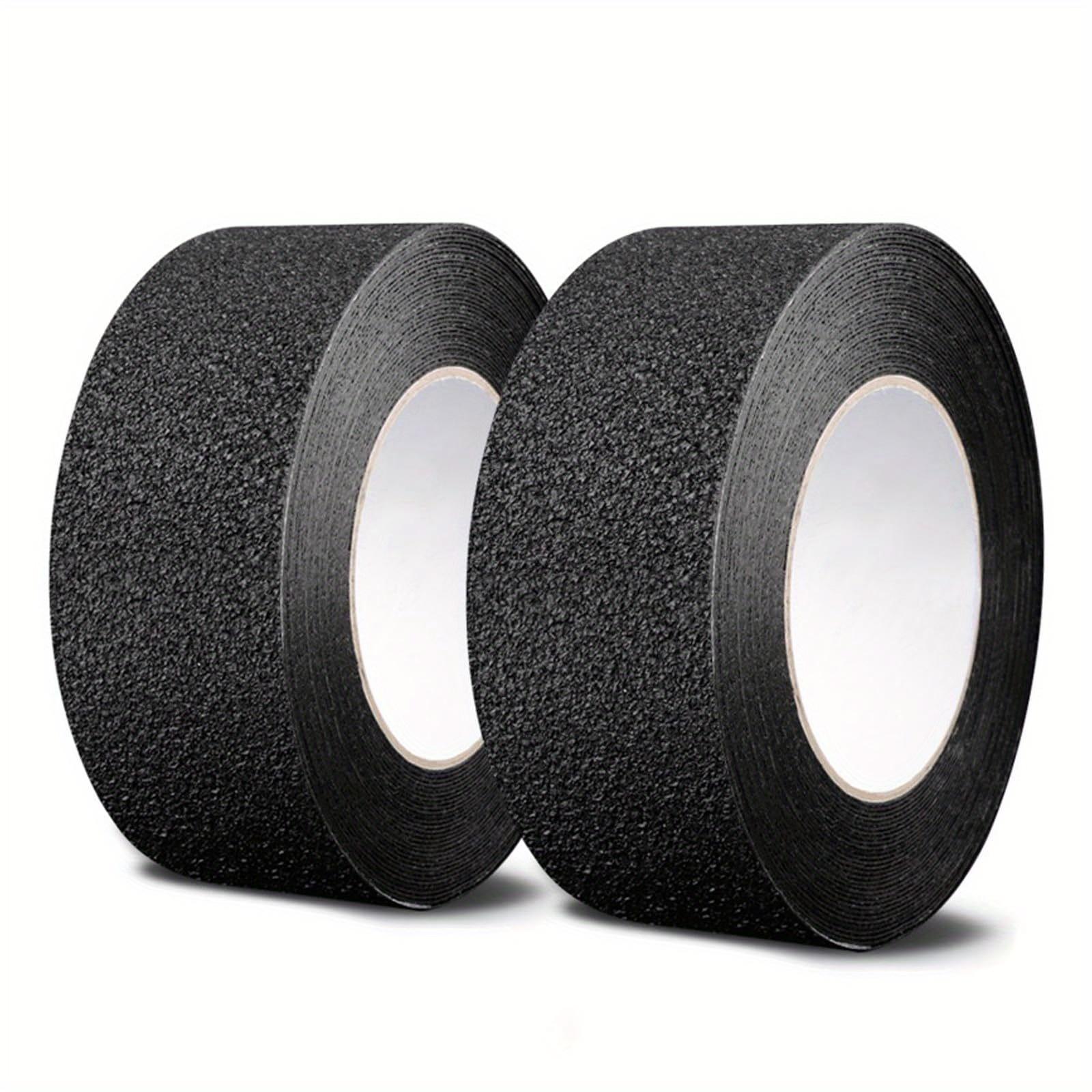 TEMU 2 Rolls Of Non-slip Adhesive Tape, Each Measuring 5 Cm By 5 M, Featuring Self-adhesive Strips With A , Suitable For Indoor And Outdoor Stairs (in Black)