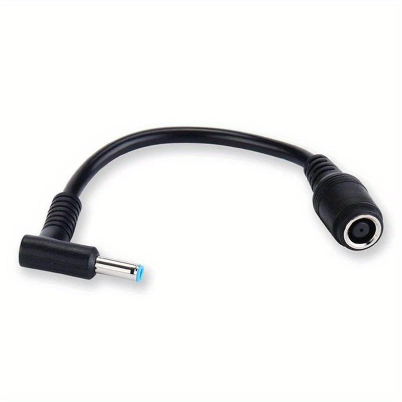 TEMU 1pc 7.4mm To 4.5mm Charger Converter Great Replacement Adapter Connector Cable For Dell Blue Tips