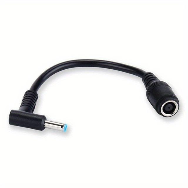 TEMU 1pc 7.4mm To 4.5mm Charger Converter Great Replacement Adapter Connector Cable For Dell Blue Tips