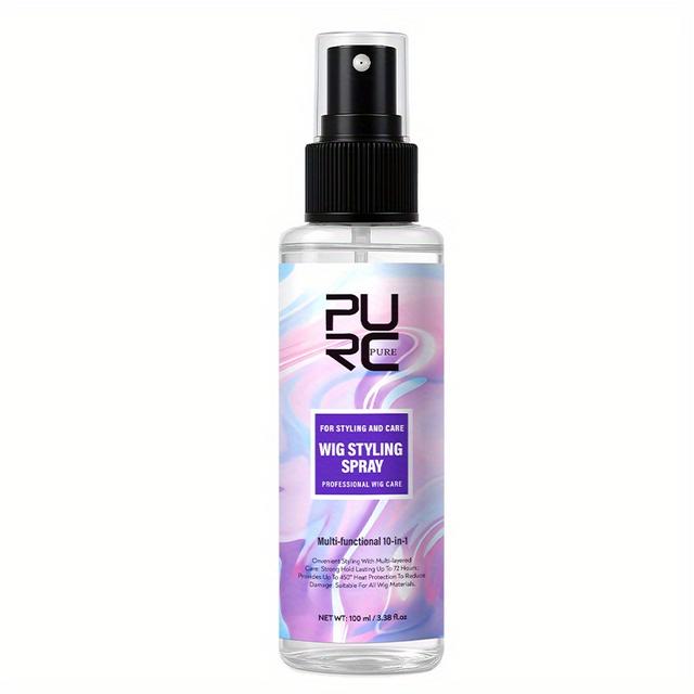 TEMU Purc 100ml 10-in-1 Wigs Spray Detangle, Condition & Add Shine. With Coconut Oil & Aloe Vera, For Back-to-school, Halloween, Valentine's Looks. Best Gift For Wig Lovers