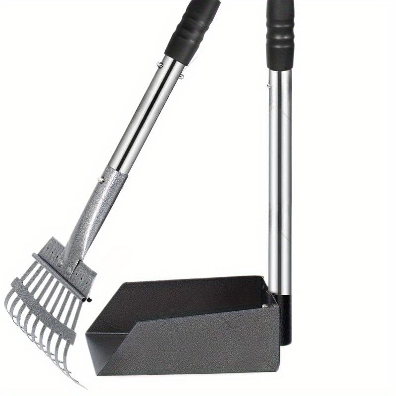 TEMU Pet Toilet Bag Dog Poop Clip Stainless Steel Shovel Rake, Dustpan Shovel Dog Poop Set